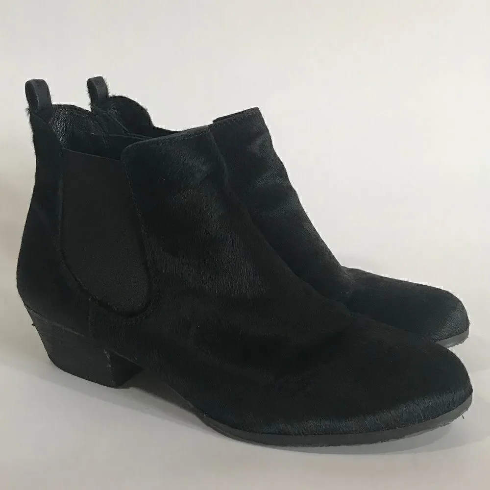 Vince Camuto Black Pony Ankle Booties